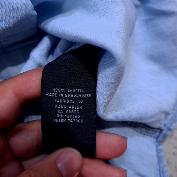 RW&CO | Light blue casual button up long sleeved shirt - Picture 7 of 9